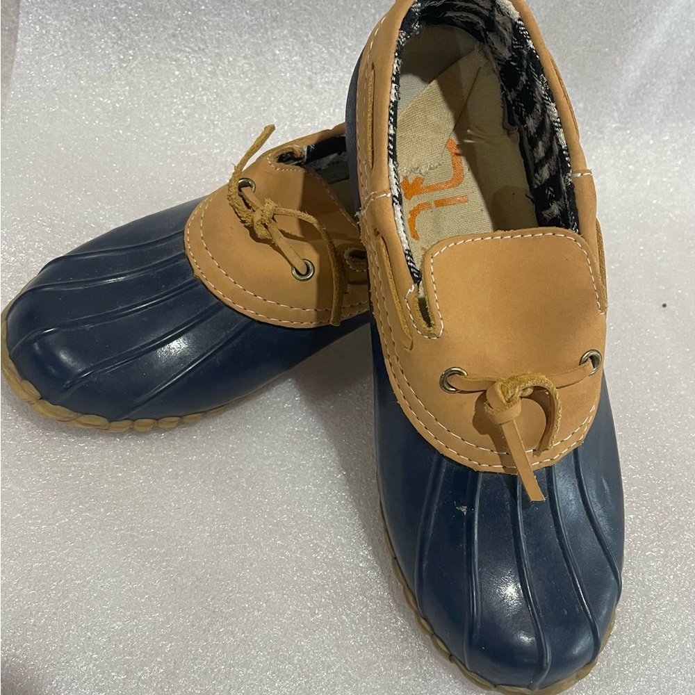 Women’s Aqua Stop Gently Used Tan and Blue Shoes